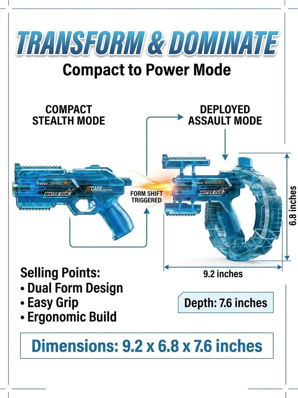 Electric Transform Water Blaster